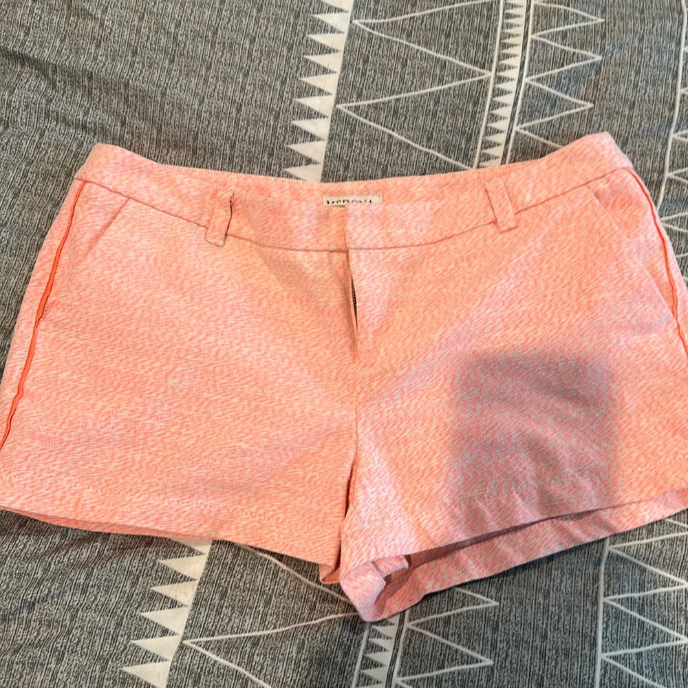 Bright pink tuxedo style shorts size 8